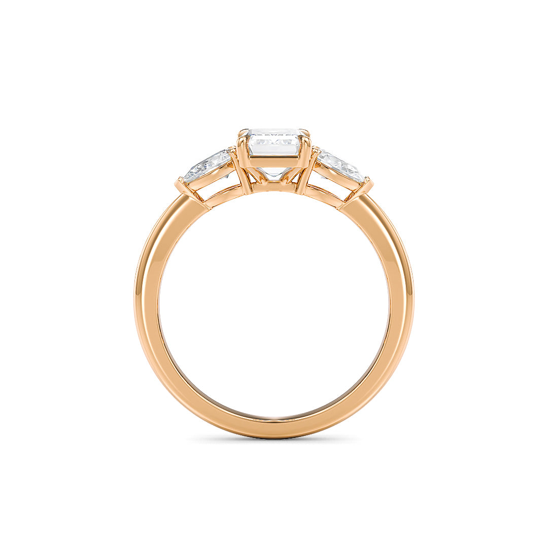 Elisa Verlobungsring aus Roségold von Stellini Diamonds mit Labordiamant und IGI-Zertifikat, 2,22 Karat.