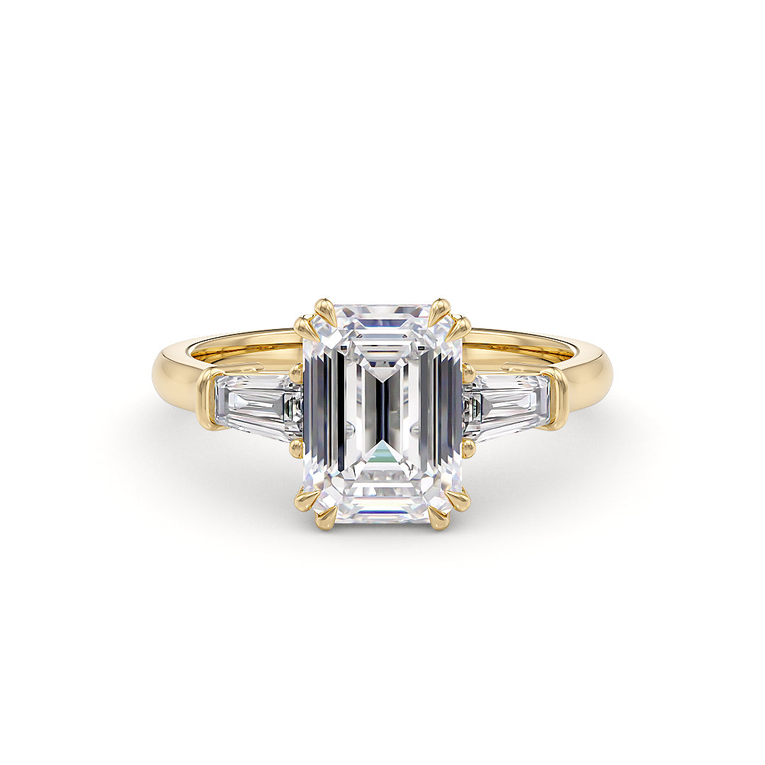 Victoria Verlobungsring aus Gelbgold mit Labordiamant 2,50 Karat und IGI-Zertifikat von Stellini Diamonds.