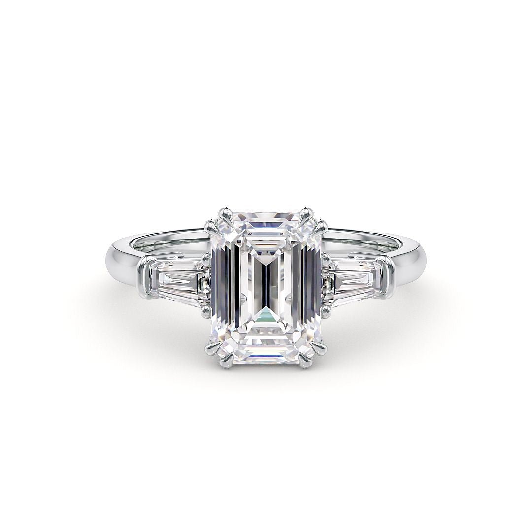 Victoria Verlobungsring aus Platin mit Labordiamant, 2,50 Karat, von Stellini Diamonds, IGI-Zertifikat, elegante Verlobungsring.