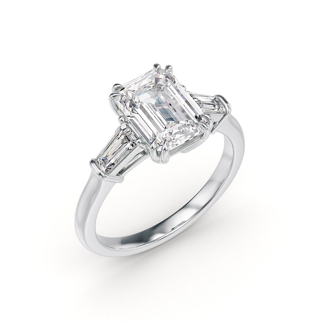 Triologie Emerald Verlobungsring - Stellini Diamonds